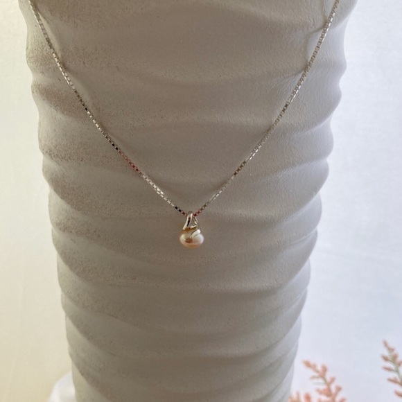 18“handmade Pink Freshwater Pearl Necklace – Bohemian  Pink Freshwater Pearl Necklace 18\